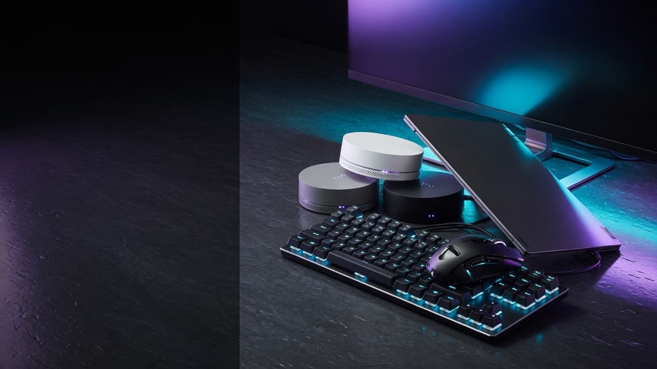 Premium laptops, keyboards and mesh Wi-Fi