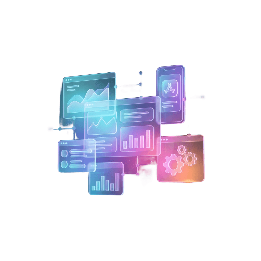 Custom software development — dashboards, apps and integrations