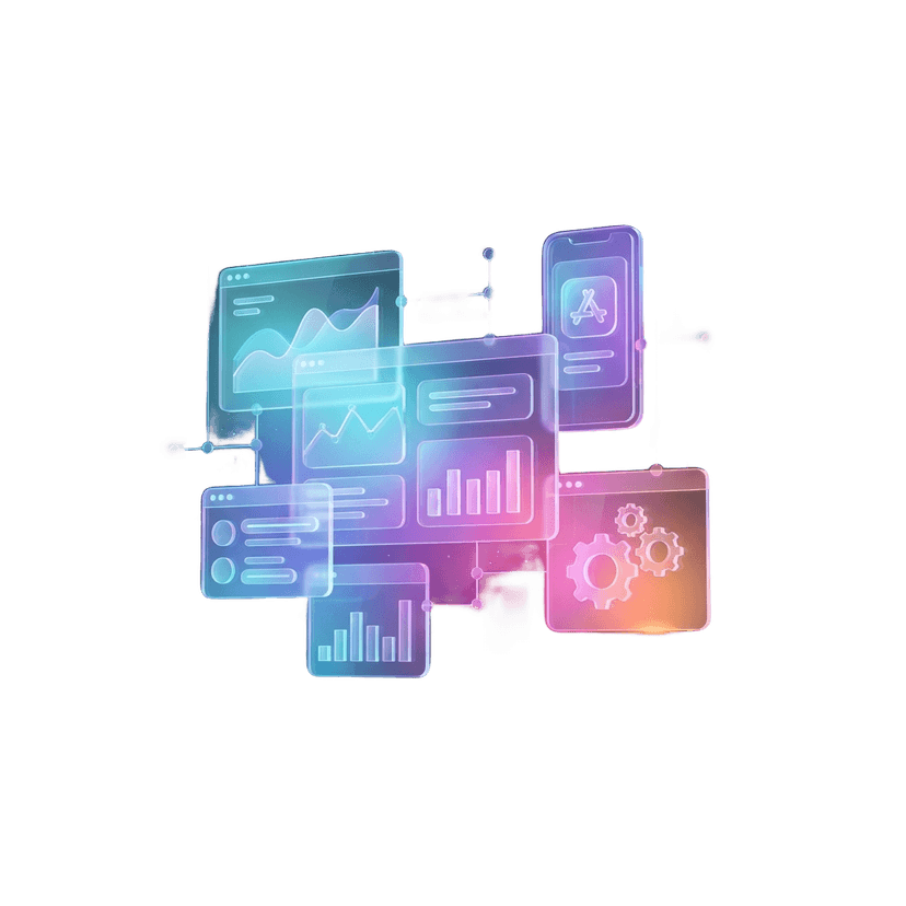 Custom software development — dashboards, apps and integrations
