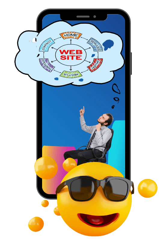 Website design on a phone — Social Media Guru