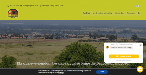 Meyer & Kie Potchefstroom website by Social Media Guru